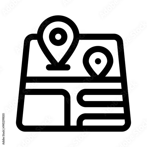 map line icon
