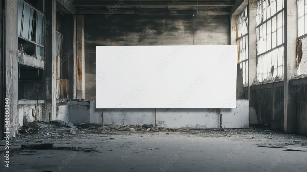 A spacious, empty room with a large blank canvas on display, perfect for artistic inspiration or creative projects. A spacious, empty room with a large blank canvas on display, perfect for artistic inspiration or creative projects.
