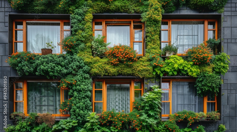 Fototapeta premium Vertical Garden Urban Building