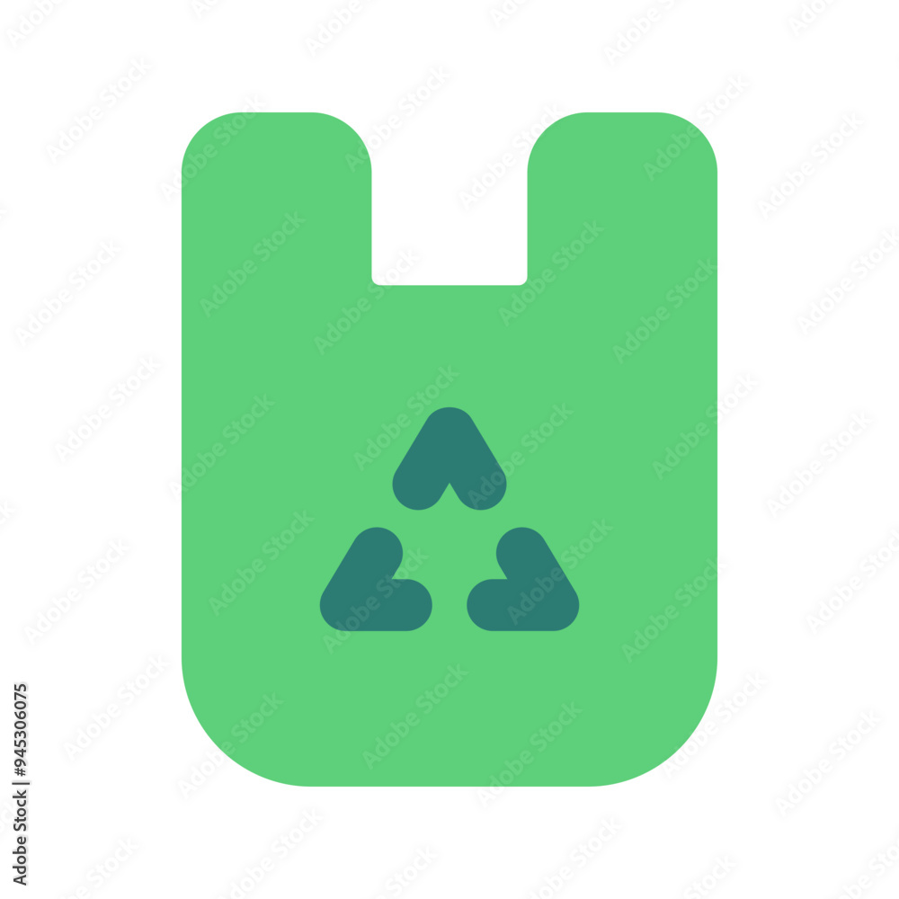 recycled plastic Bag flat icon recycled plastic Bag flat icon