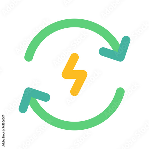 renewable energy flat icon