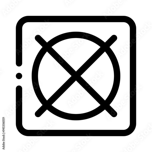dry clean only line icon