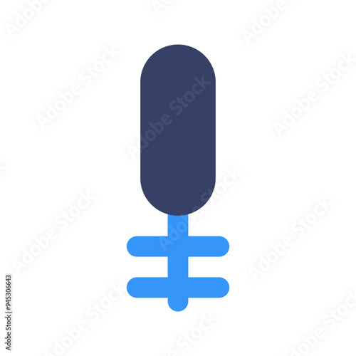 toilet brush flat icon