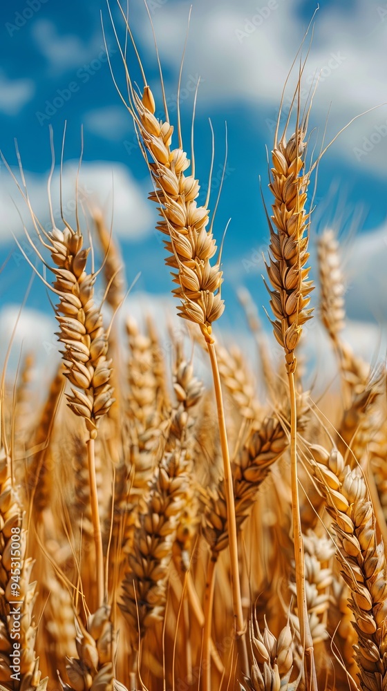 Close up of a agriculture scenery in the field, wheat field, farming background Close up of a agriculture scenery in the field, wheat field, farming background