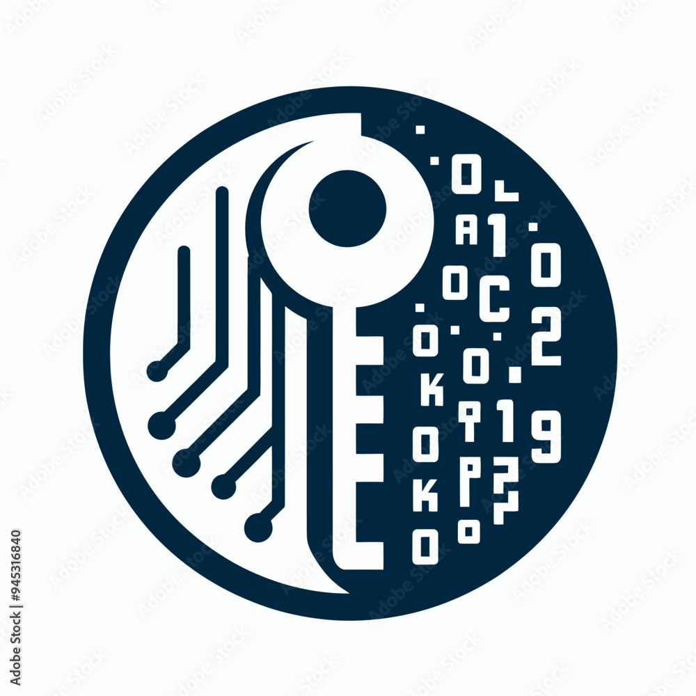 Fototapeta premium Minimalist tech Logos on White Background 