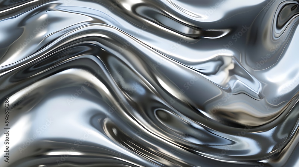 Abstract Silver Liquid Texture Background Abstract Silver Liquid Texture Background