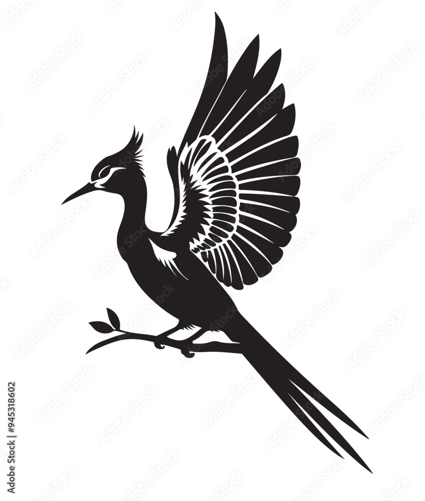 Obraz premium Beautiful Bird vector art Illustration