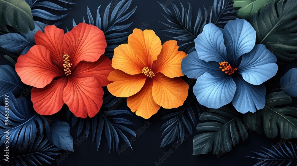 Modern flower pattern for business flyers Modern flower pattern for business flyers