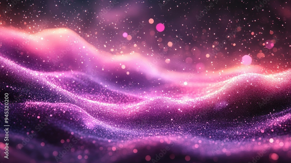 Mystical sparkling background with purple hues Mystical sparkling background with purple hues