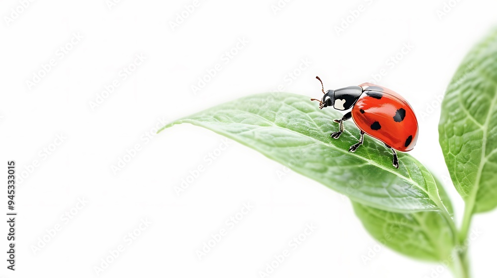 Fototapeta premium Ladybug on a Green Plant