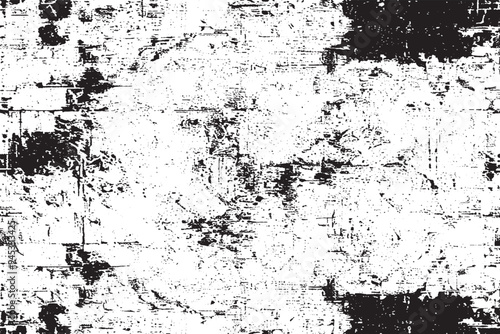 Wallpaper Mural Black and White Grunge Texture - Distressed Dust Overlay Background Torontodigital.ca