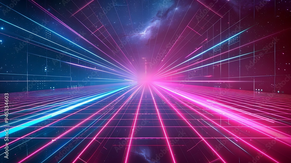 Neon Laser Light Show Abstract Background Neon Laser Light Show Abstract Background