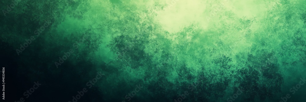 Fototapeta premium Abstract green and black swirling texture creating a mystical atmosphere in a dark setting