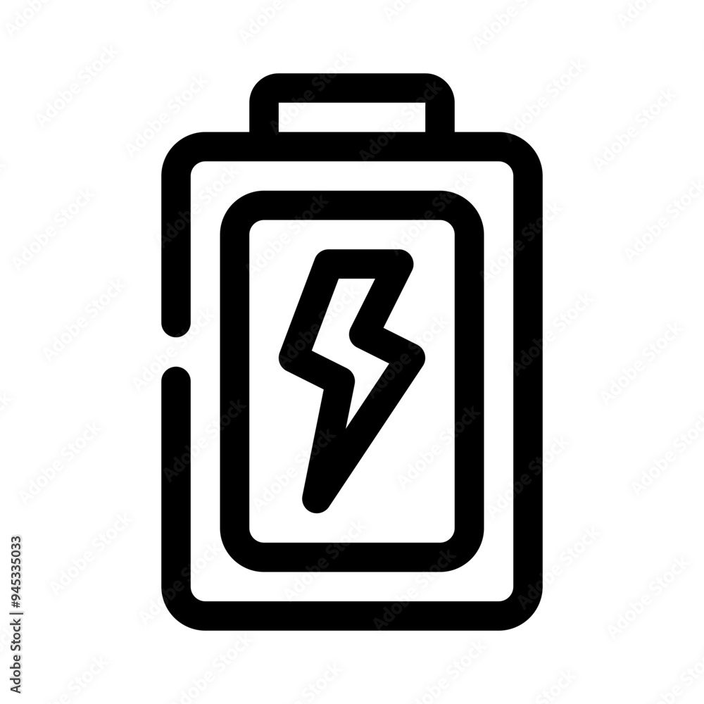 battery line icon battery line icon