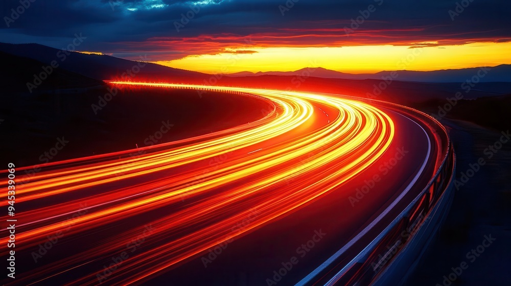 abstract streaks of car headlights on a nighttime highway long exposure creating mesmerizing light trails dynamic sense of motion and urban energy abstract streaks of car headlights on a nighttime highway long exposure creating mesmerizing light trails dynamic sense of motion and urban energy