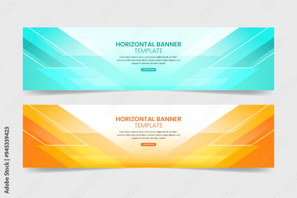 Fototapeta premium Gradient banner template