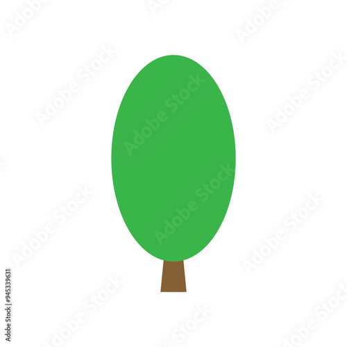 Tree icon vector. Plant illustration sign. Garden symbol or logo.