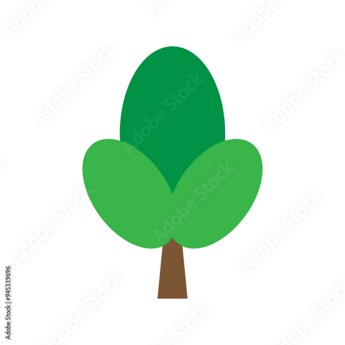 Tree icon vector. Plant illustration sign. Garden symbol or logo.