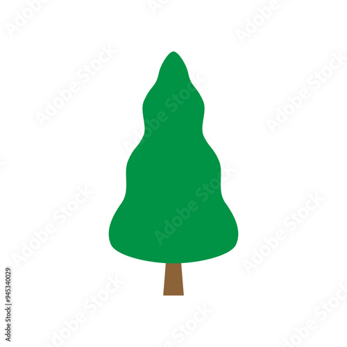 Tree icon vector. Plant illustration sign. Garden symbol or logo.