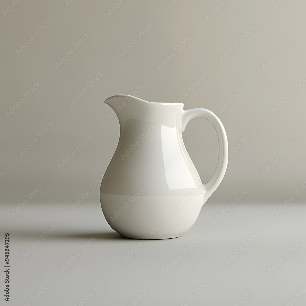 Photograph of a milk jug placed at the center of a plain simple surface The milk container is presented in a minimalist clean setting highlighting the shape and texture of the dairy product Photograph of a milk jug placed at the center of a plain simple surface The milk container is presented in a minimalist clean setting highlighting the shape and texture of the dairy product