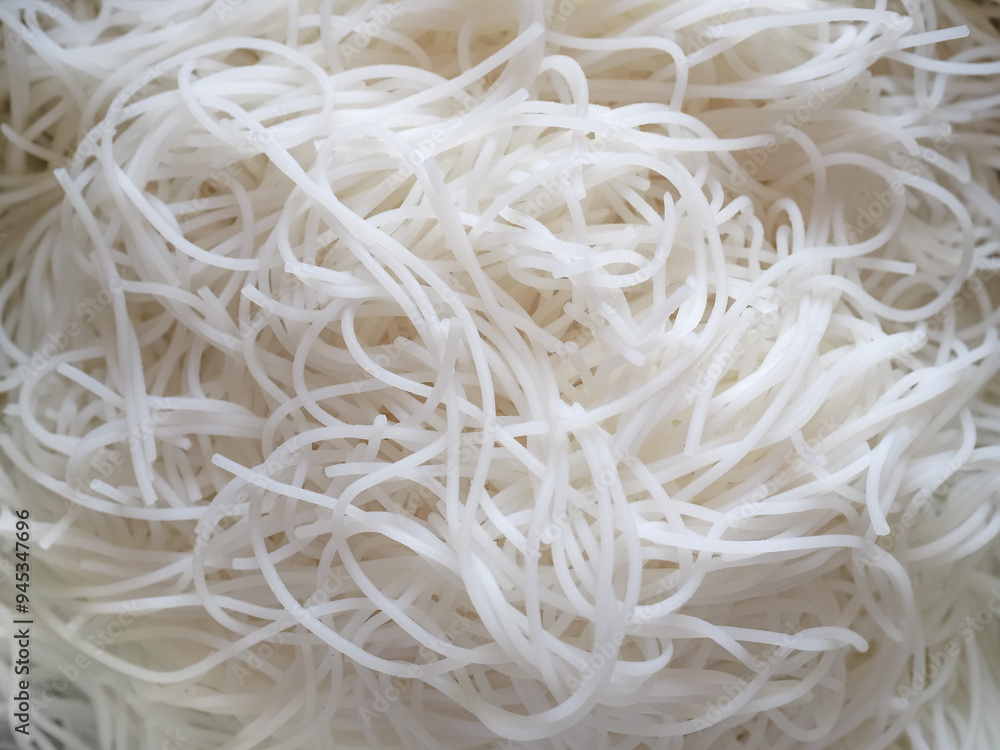 rice glass noodles flat view background rice glass noodles flat view background