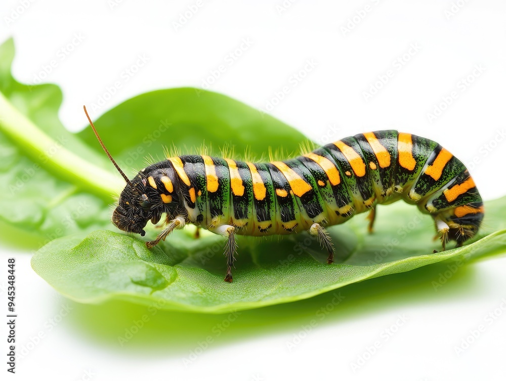caterpillar on a white background caterpillar on a white background