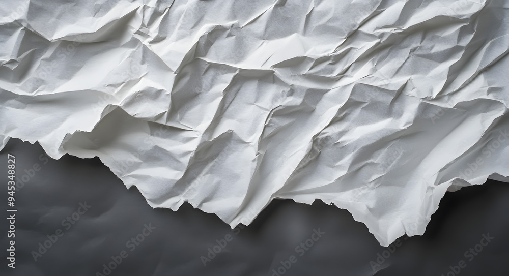 A Crumpled White Sheet of Paper Against a Gray Background
A Crumpled White Sheet of Paper Against a Gray Background