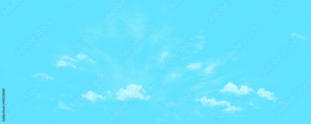 Blue sky background with white clouds. 3d rendering, 3d illustration. Blue sky background with white clouds. 3d rendering, 3d illustration.