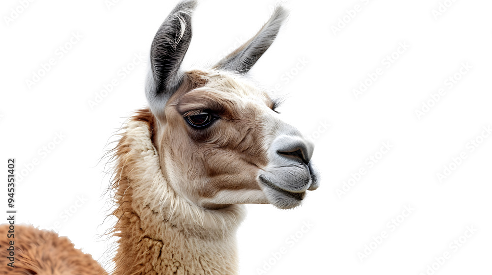 Obraz premium Alpaca, transparent picture