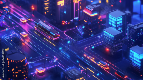 AI-Driven Smart City Transportation System Optimizing Routes for Efficiency and Sustainability, Featuring Real-Time Traffic Management, Eco-Friendly Solutions, and Intelligent Urban Mobility for a Gre