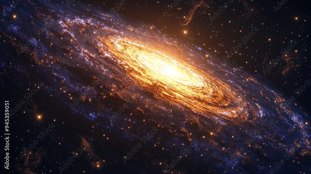 Polar Ring Galaxy : Detailed view of a galaxy with a ring of stars and gas orbiting its poles Polar Ring Galaxy : Detailed view of a galaxy with a ring of stars and gas orbiting its poles