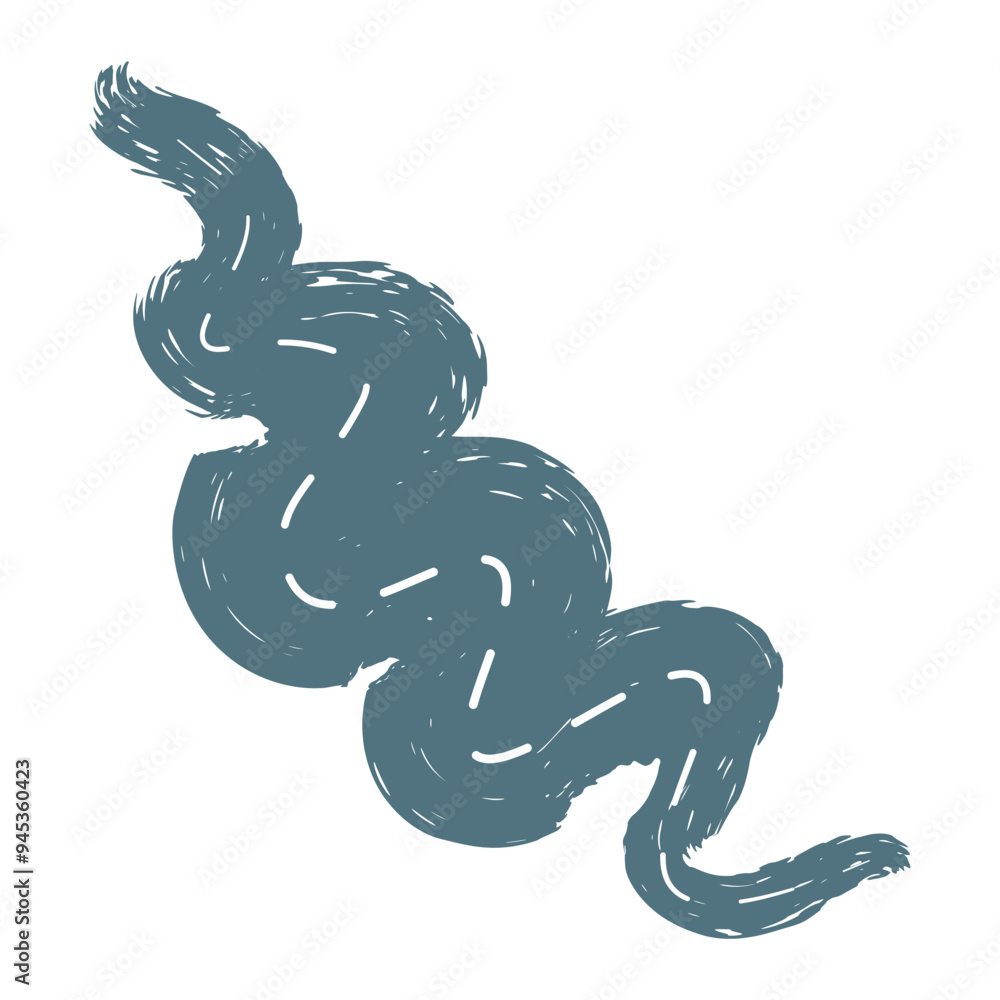 Fototapeta premium Textured Road Icon