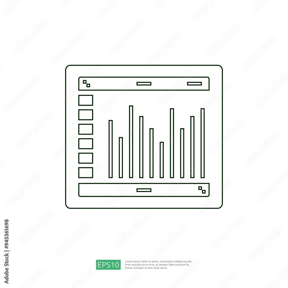 Spreadsheet outline icon flat illustration. Financial accounting report concept. office things for planning and accounting, analysis, audit, project management, marketing, research vector Spreadsheet outline icon flat illustration. Financial accounting report concept. office things for planning and accounting, analysis, audit, project management, marketing, research vector