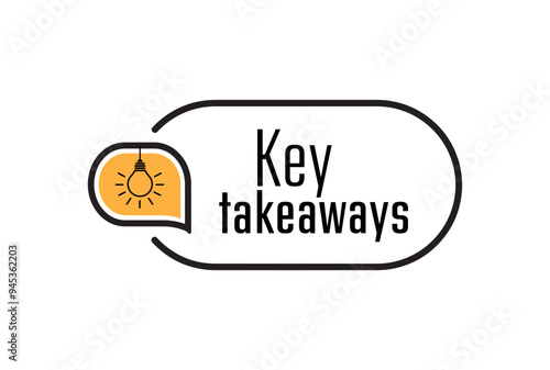 Key takeaways text on white background	