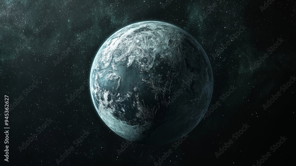 Tidal Lock Planet : Detailed view of a tidally locked planet, with one side facing its star and the other in darkness Tidal Lock Planet : Detailed view of a tidally locked planet, with one side facing its star and the other in darkness