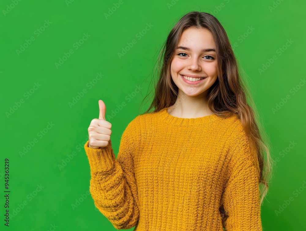woman showing thumbs up woman showing thumbs up