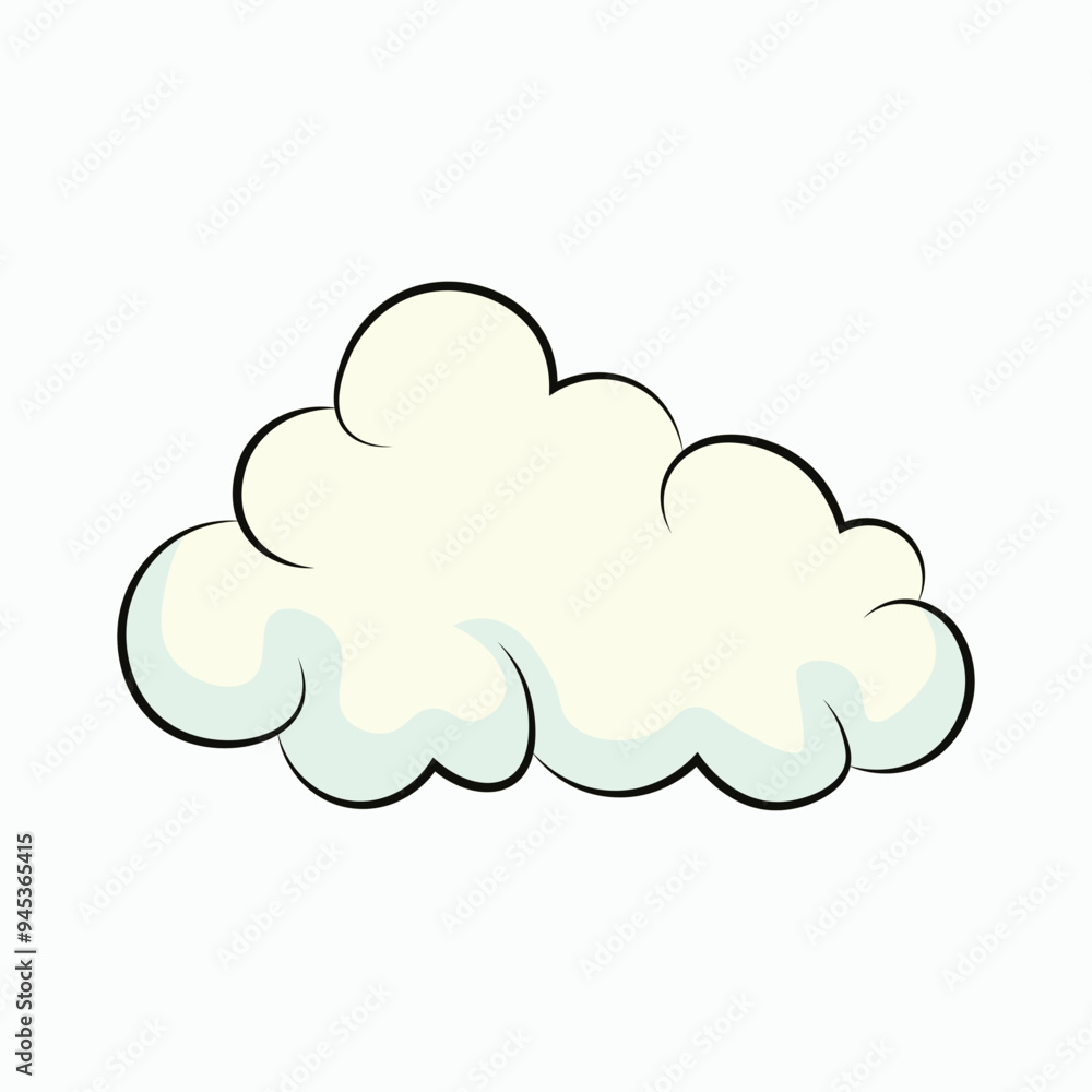 Retro cloud vector collection cartoon style. Cloud icon vector illustration Retro cloud vector collection cartoon style. Cloud icon vector illustration