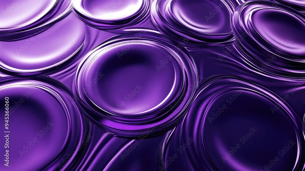 Abstract violet backdrop featuring shimmering circles and a glossy finish Abstract violet backdrop featuring shimmering circles and a glossy finish