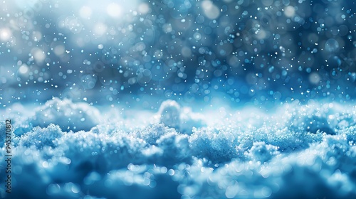 Snowy gradient texture winter background with copy space image