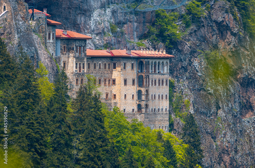 Sumela Monastery (Turkish: Sümela Manastırı) is a Greek Orthodox monastery, in the Maçka district of Trabzon Province in modern Turkey.
