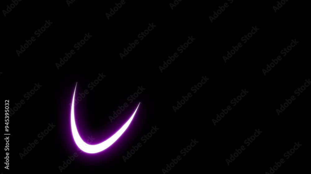 Neon Element animation featuring glowing purple lines that appear wavy up and down. Neon Element animation featuring glowing purple lines that appear wavy up and down.