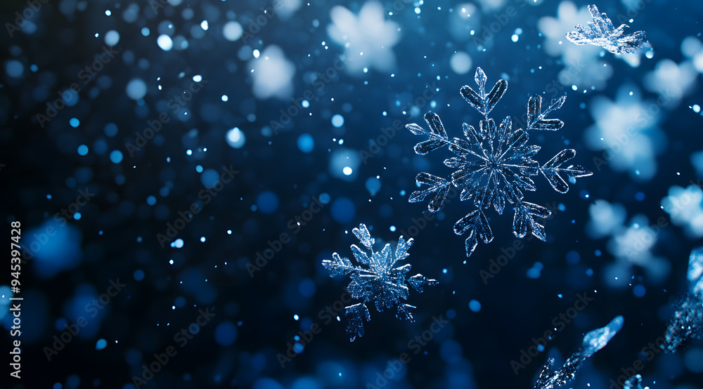 Background of Dark Blue with Falling Snowflakes and Snow Blanket, Creating a Tranquil and Wintery Atmosphere, Ideal for Depicting Themes of Winter Landscapes, Seasonal Beauty, and Serene Snowy Scenes Background of Dark Blue with Falling Snowflakes and Snow Blanket, Creating a Tranquil and Wintery Atmosphere, Ideal for Depicting Themes of Winter Landscapes, Seasonal Beauty, and Serene Snowy Scenes