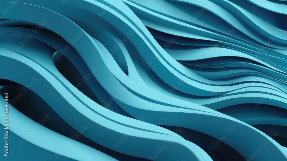 Smooth Blue Stripes on an Abstract Wavy Textured Background Smooth Blue Stripes on an Abstract Wavy Textured Background