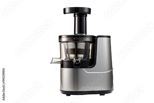 High-quality juicer PNG isolated on transparent background for culinary appliances, kitchen tools, and healthy lifestyle projects featuring modern design and efficiency in food preparation