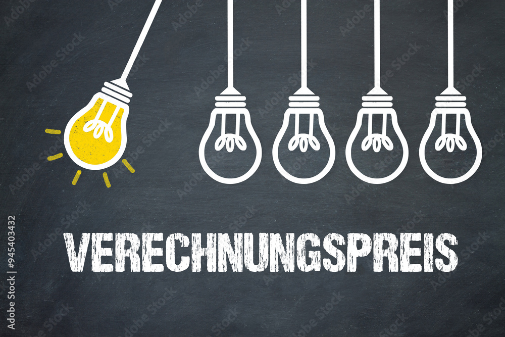 Fototapeta premium Verechnungspreis 