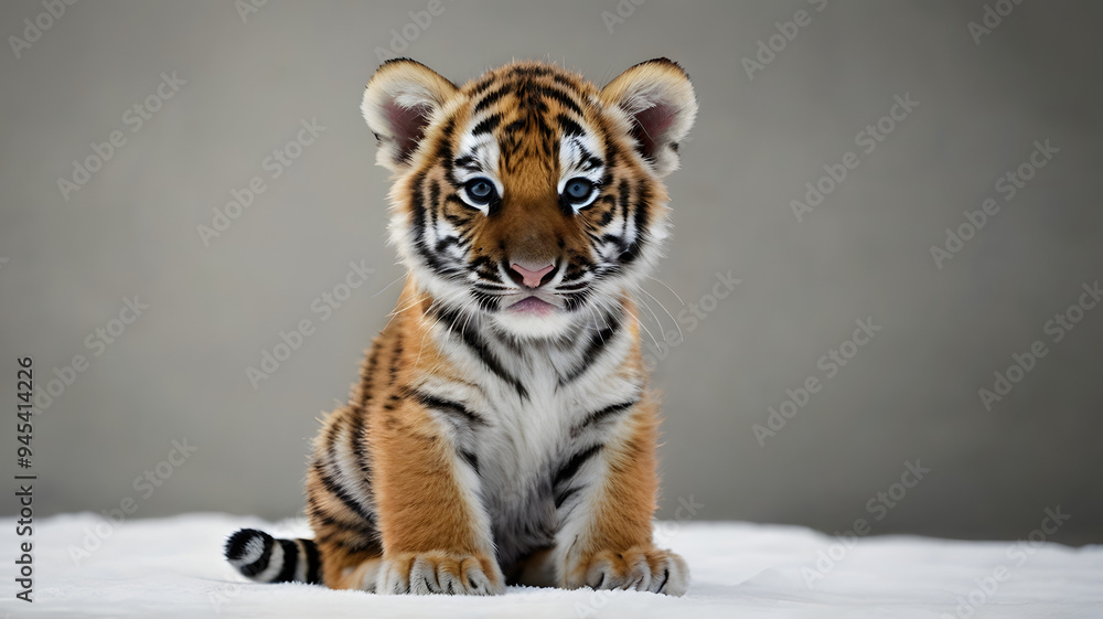 Fototapeta premium tiger kitten