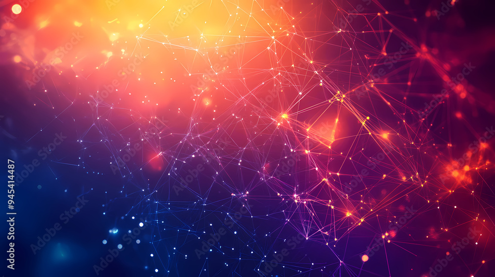 Abstract background with dots and lines connected Abstract background with dots and lines connected
