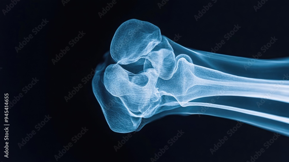 Medical X-Ray Image Focused on the Human Elbow Joint Medical X-Ray Image Focused on the Human Elbow Joint