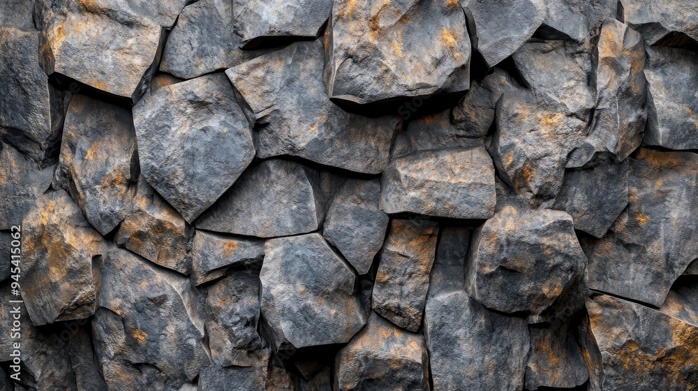 3D rendering of a rock wall background 3D rendering of a rock wall background