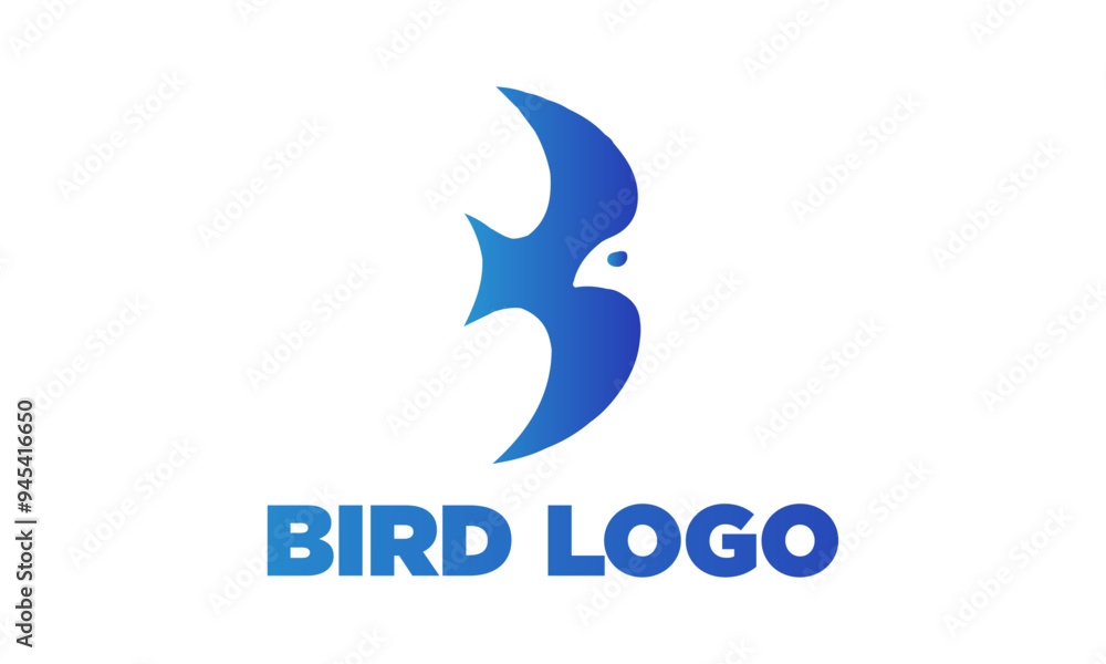 Awesome gradient bird logo design Awesome gradient bird logo design